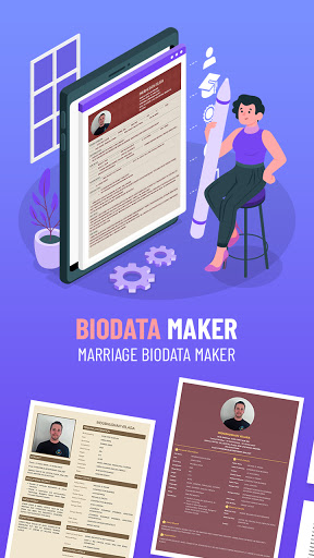Android application Wed: Marriage Biodata Maker screenshort