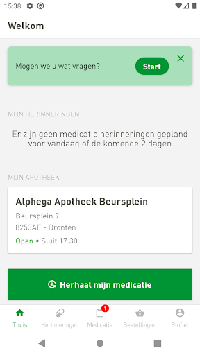 Alphega apotheek Screen 2