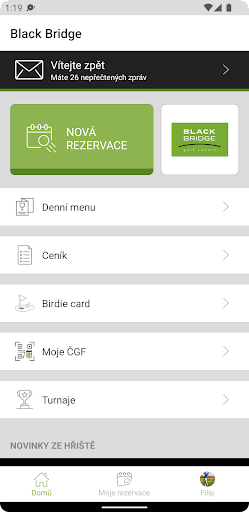 Android application Black Bridge Golf Resort screenshort