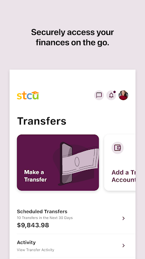 STCU Mobile Banking Screen 2