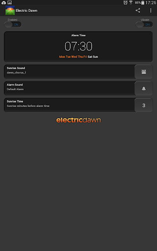 Alarm Clock Electric Dawn Screen 3