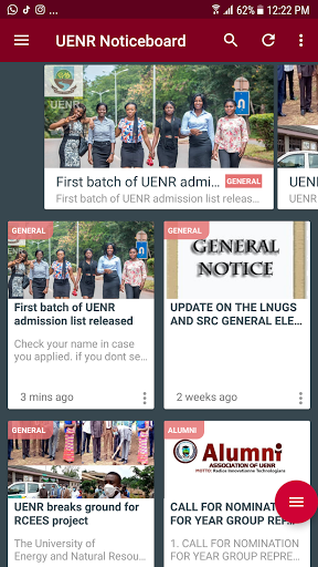 Android application UENR Noticeboard screenshort
