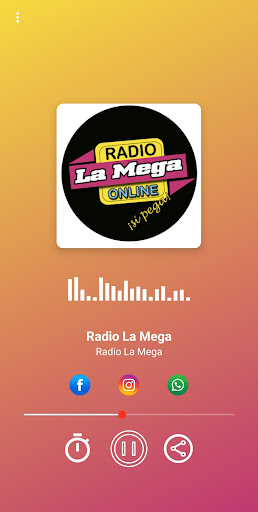 Android application Radio La Mega screenshort