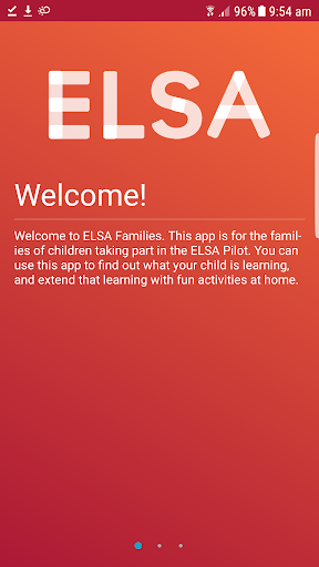 Android application ELSA Families screenshort