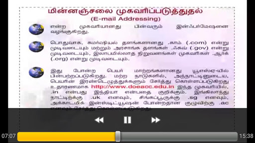 Basics of Email Tamil Screen 3
