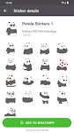 screenshot of Funny Panda Stickers WASticker
