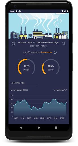 Android application Smog Polska screenshort