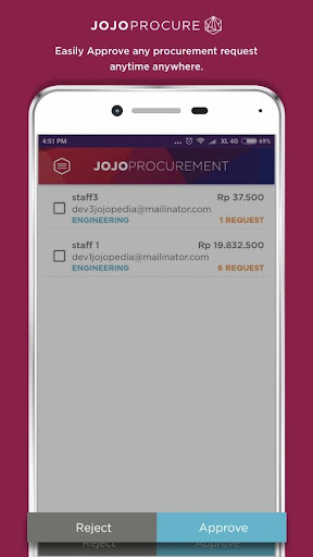 JojoProcure Screen 3