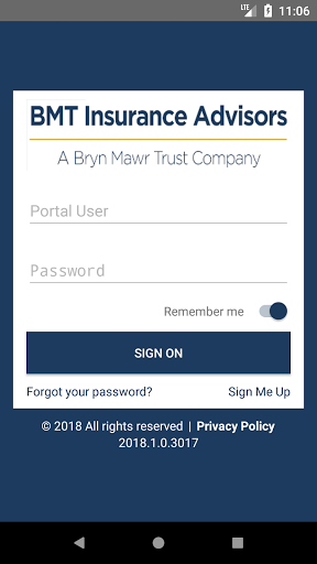 Android application BMT Insurance Advisors screenshort