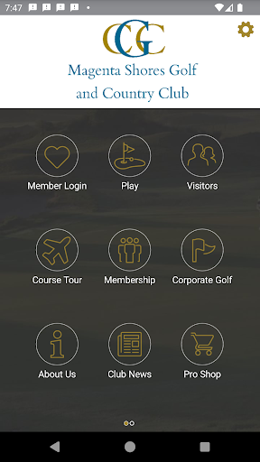 Android application Magenta Shores Golf Club screenshort