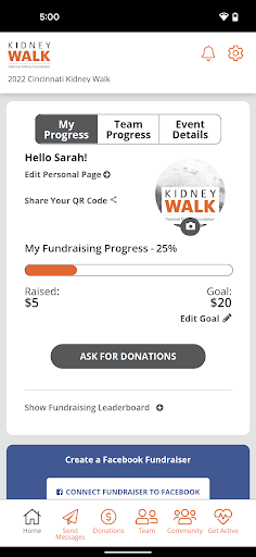 Kidney Walk Screen 2