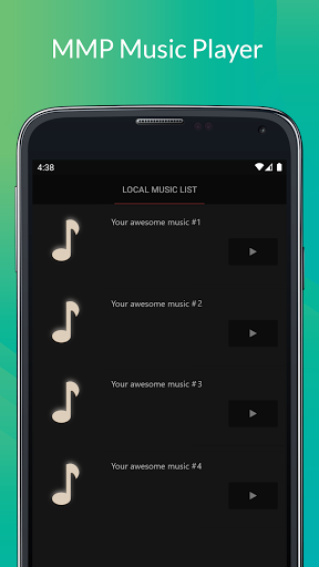 Android application MMP Music Player screenshort