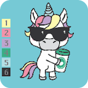 Color by number - Unicorn Sandbox Free  Icon