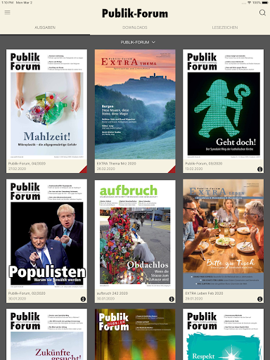 Android application Publik-Forum Kiosk screenshort