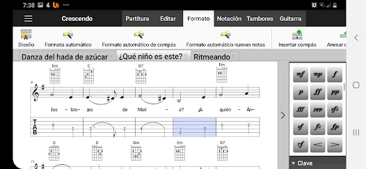 Screenshot 4 Crescendo, notación musical android
