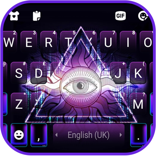Neon Triangle Myth Keyboard Ba logo