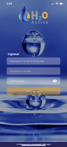 Android application H2O Activa screenshort