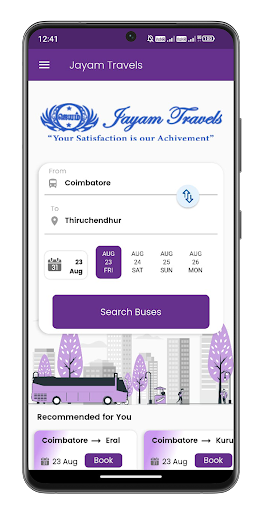 Jayam Travels - Bus Tickets Screen 3