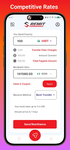 Safe Remit - Safely Remittance Screen 3