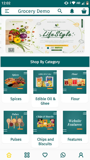 Android application Grocery Demo screenshort