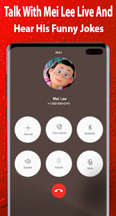 Turning Red video call Phone 5.1 APK screenshots 1