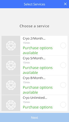 Cryo Recovery and Wellness Screen 2