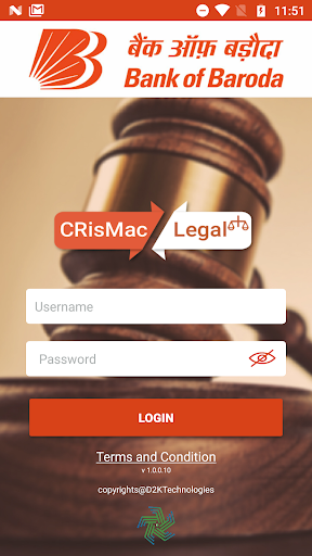 Android application Baroda CRisMacLegal screenshort
