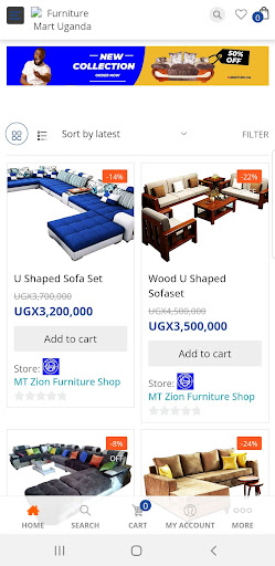 Android application Furniture.ug screenshort