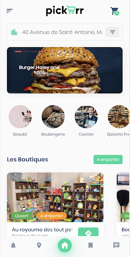 Android application Pickerr - click & collect screenshort