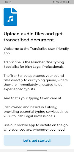 TranScribe Screen 2