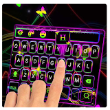 Neon ray keyboard icon