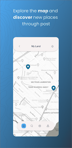 Land App: Explore & Share Screen 2