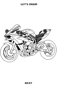 Screenshot 5 Draw Motorcycles: Sport android