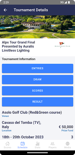 Alps Tour Golf Screen 3