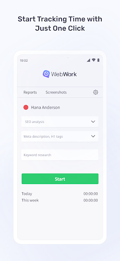 WebWork Time Tracker Screen 3