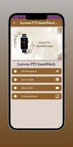 Joyroom FT5 SmartWatch Guide