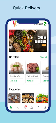 Android application Mubarak Shopping screenshort