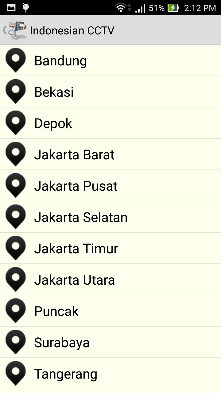 Android application Indonesian CCTV screenshort