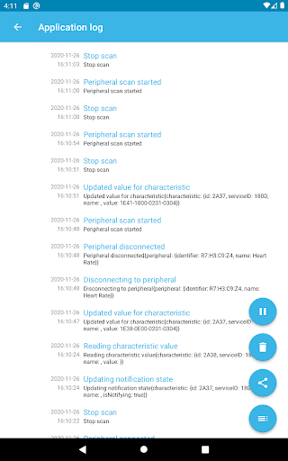 Screenshot of ST BLE Toolbox