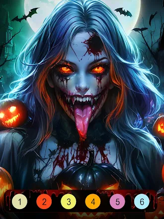 Game screenshot Halloween Coloring Games apk download