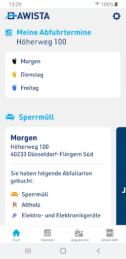 Android application AWISTA screenshort