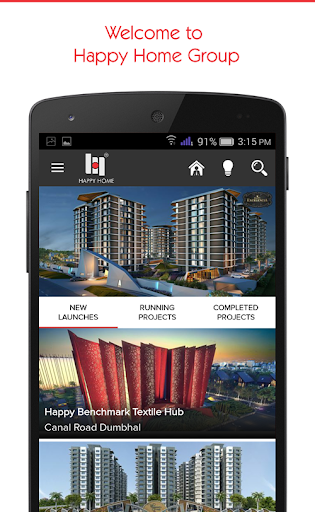 Android application Happy Home Group screenshort