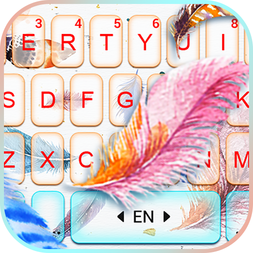 Watercolor Lite Feather Keyboa logo