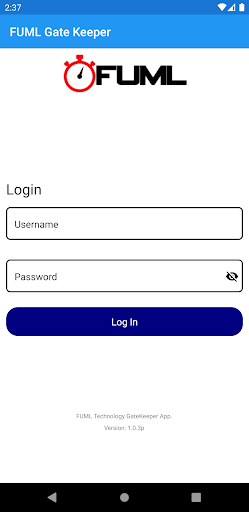 Android application FUML Gatekeeper screenshort