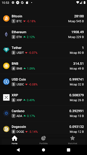 Android application Coin Back screenshort