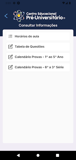 Android application Pré Colaboradores screenshort