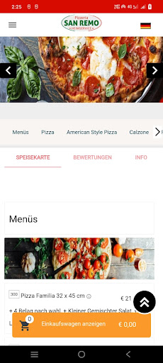 Pizzeria Sanremo Screen 2