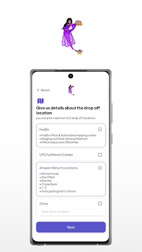 Android application Box Jeannie Customer screenshort