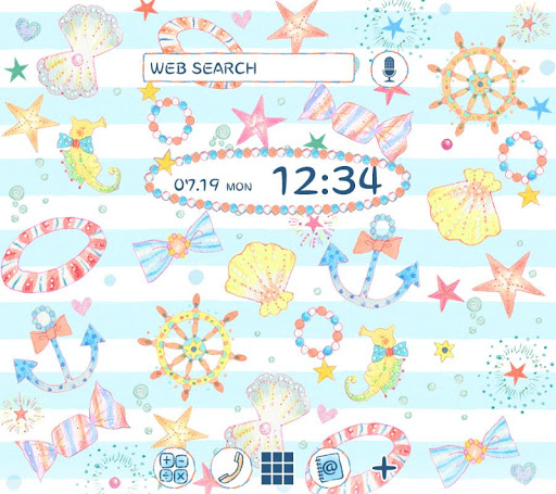 Android application Cute Theme-Marine Pastels- screenshort