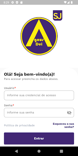 Android application Agenda Agnus Dei SJ screenshort